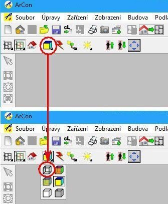 Obrázek 3: Typ zobrazení Drátový model Obrázek 3: Typ zobrazení Drátový model